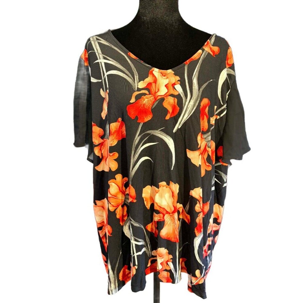LAST CHANCE Cato Flutter Sleeve Blouse
